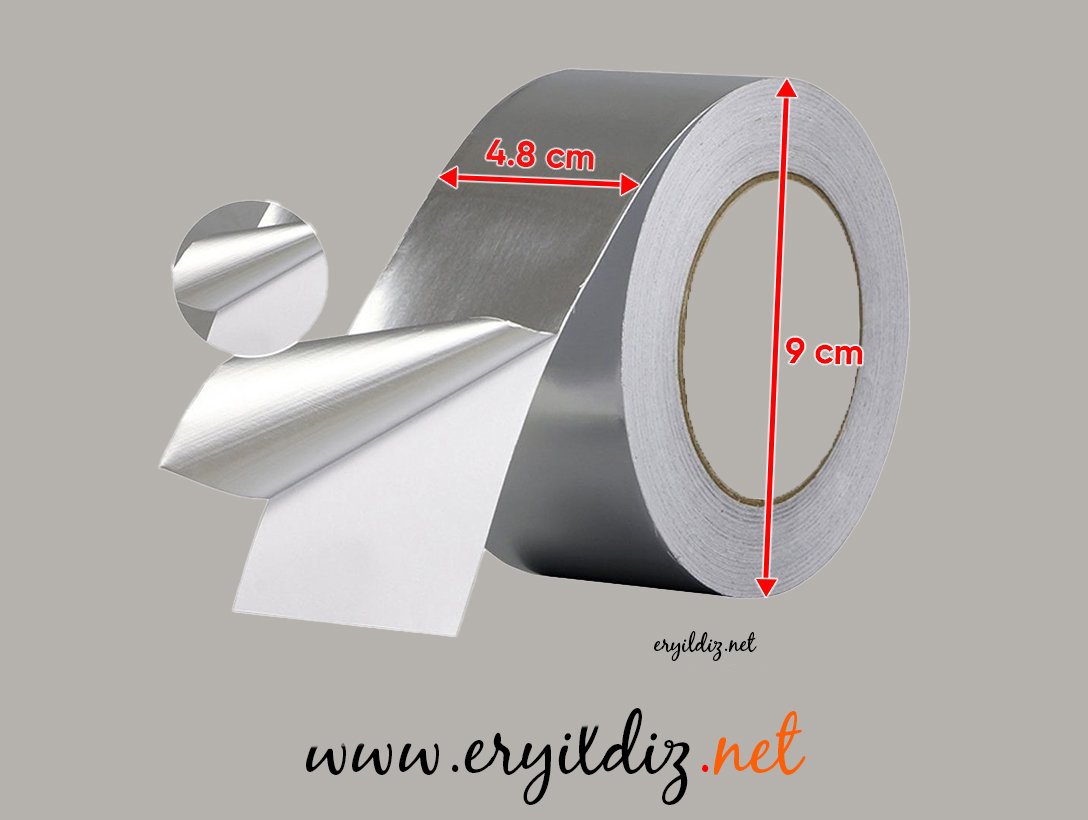 Çok Amaçlı Alüminyum Kaplama Bantı 48 mm 25 Metre Eryıldız Hırdavat