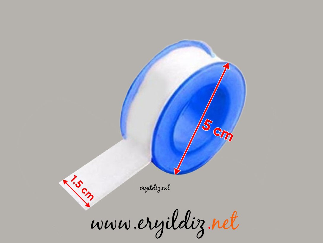 Çok Amaçlı Wonder Beyaz Teflon Bandı 12 mm 10 Metre Eryıldız Hırdavat