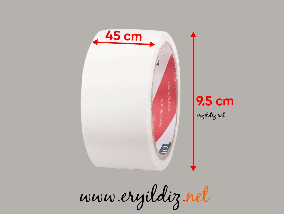 Astel Koli Bandı 45 mm Beyaz 40 Metre Eryıldız Hırdavat