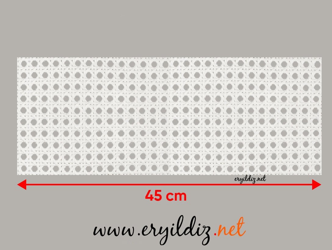 Plastik Beyaz Hasır 45 x 100 cm Eryıldız Hırdavat