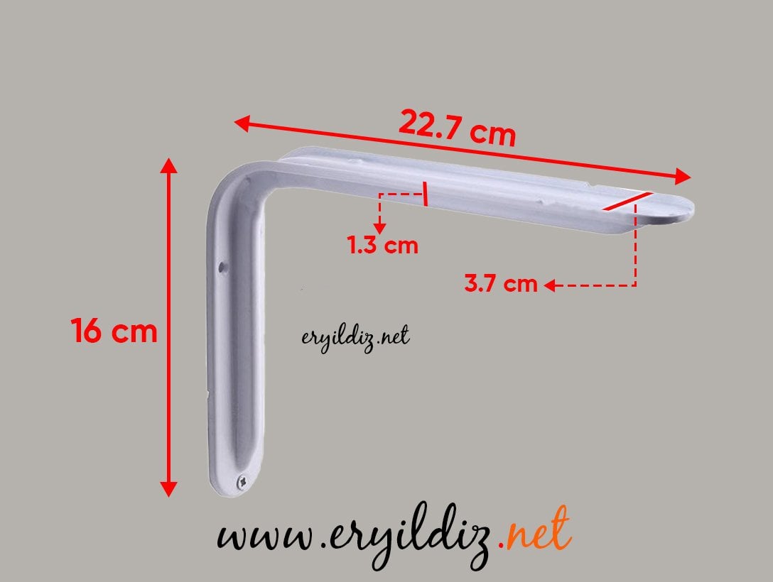 Raf Ayağı Lüx 23 cm Eryıldız Hırdavat