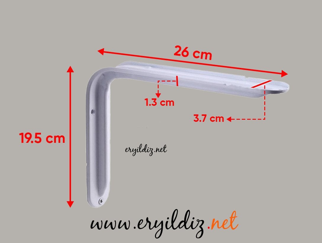 Raf Ayağı Lüx 26 cm Eryıldız Hırdavat