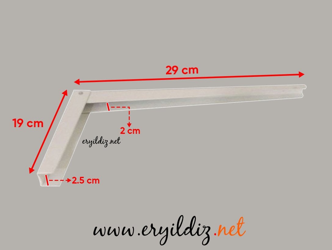 Şen Katlanır Konsol Raf Ayağı 30 cm Eryıldız Hırdavat