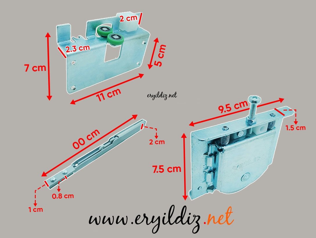 Yeniler 035 Çift Yavaşlatıcılı Sürgü Mekanizma 60 Kg Eryıldız Hırdavat 