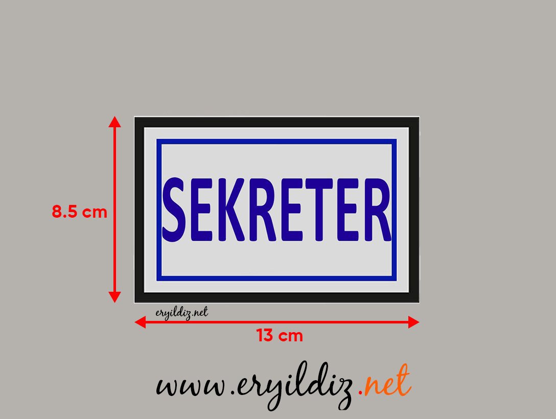 Cemax Yönlendirme İşaretleri Büyük Sekreter Eryıldız Hırdavat