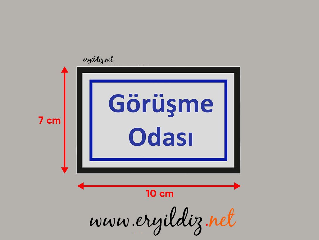 Cemax Yönlendirme İşaretleri Küçük Görüşme Odası Eryıldız Hırdavat
