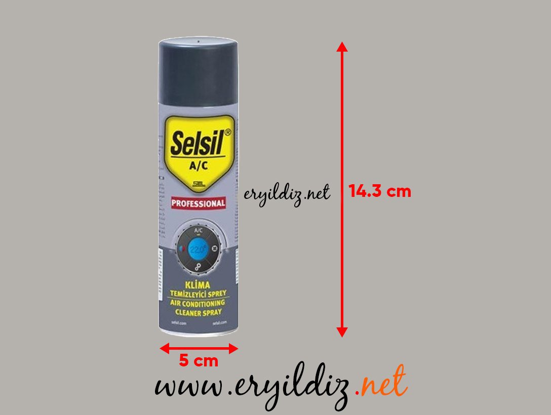 Selsil Klima Temizleme Spreyi 150 ml Sıvısı Eryıldız Hırdavat