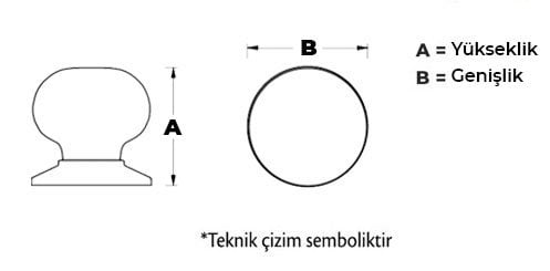 System SP 1958 Düğme Mobilya Kulp