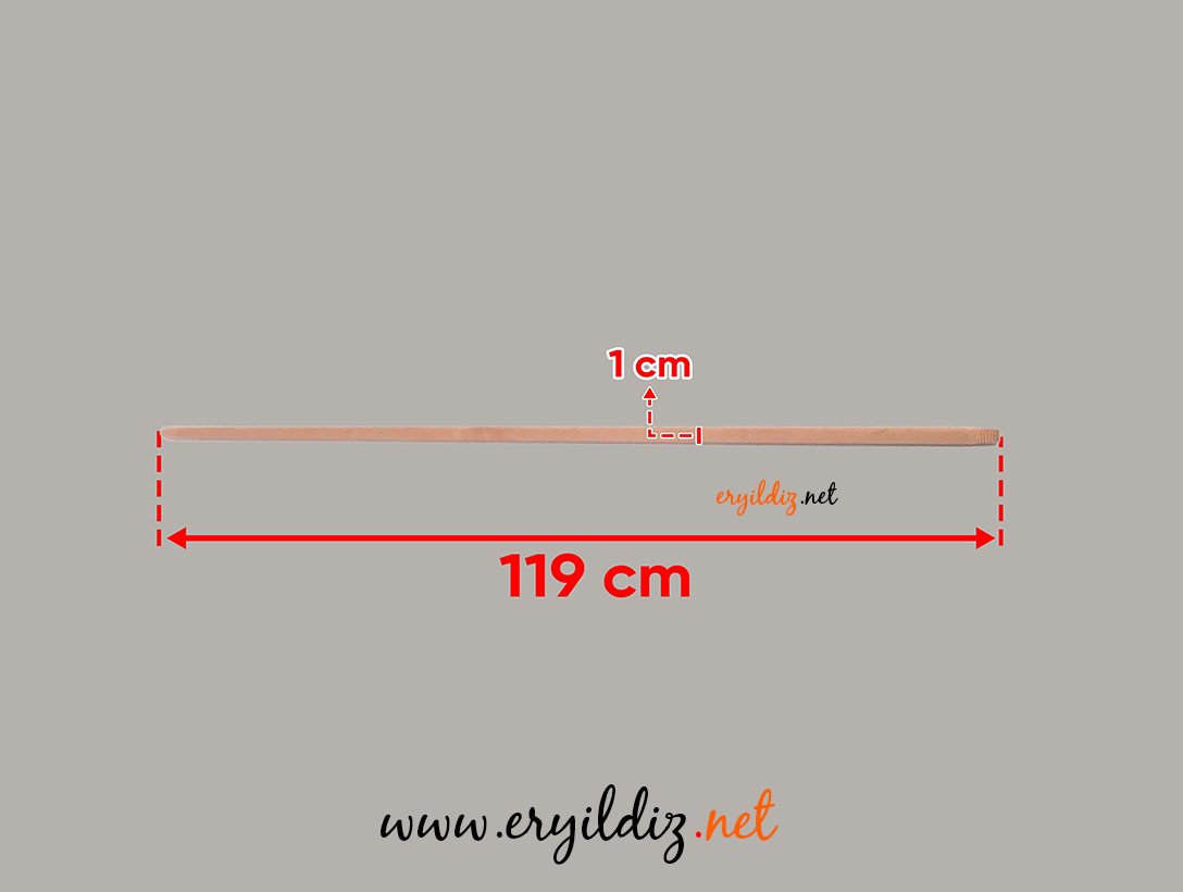 Kaptan Ahşap Sap 120 cm Eryıldız Hırdavat