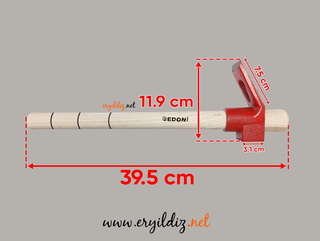 Edoni Saplı Keser 35 cm Eryıldız Hırdavat