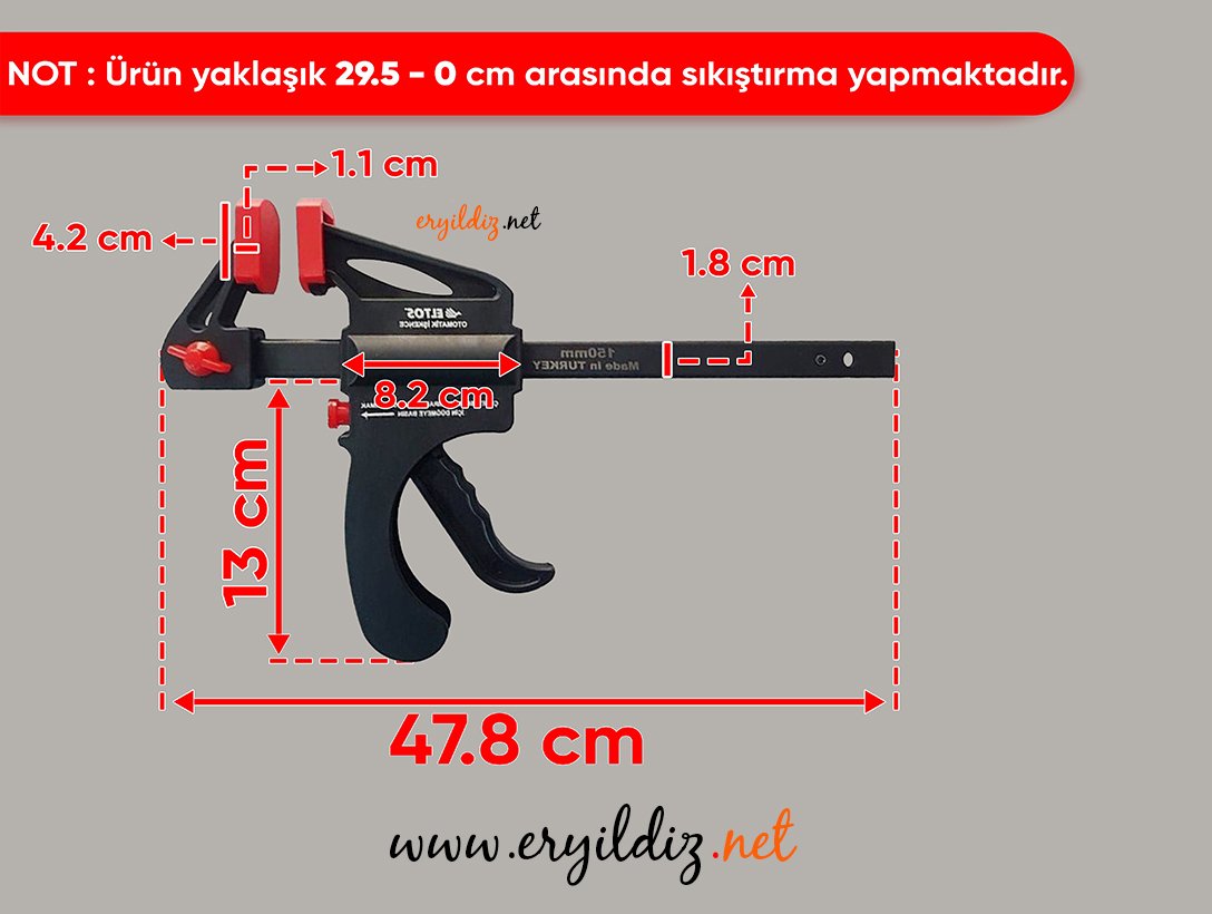 Eltos Otomatik İşkence 300 mm Eryıldız Hırdavat