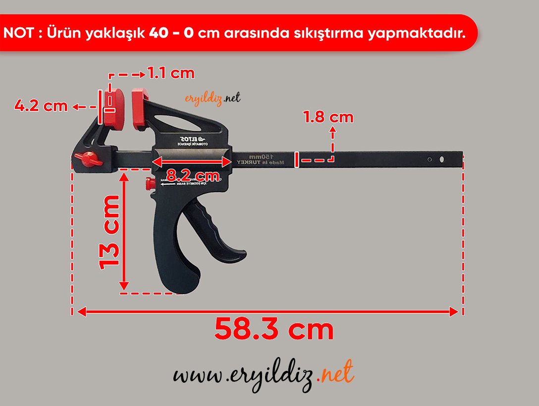 Eltos Otomatik İşkence 450 mm Eryıldız Hırdavat