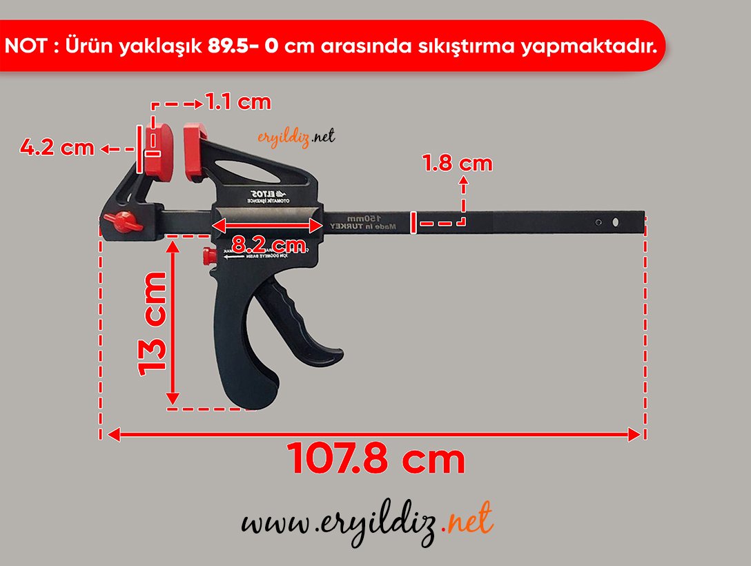 Eltos Otomatik İşkence 900 mm Eryıldız Hırdavat