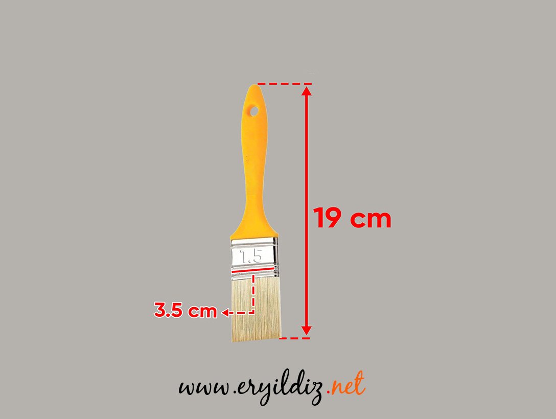 Kaptan Fırça Kestirme No: 1,5 Numara Eryıldız Hırdavat