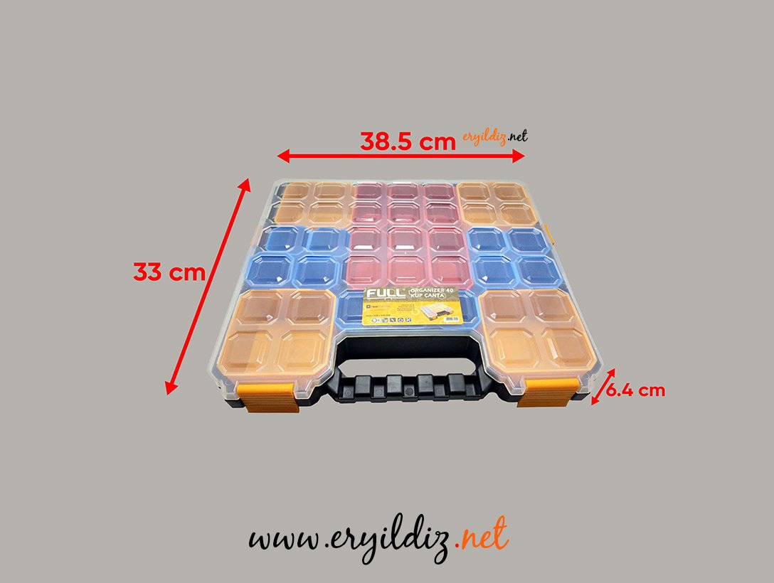 Full Küp Vida Takım Çantası Organizer 400 küp Eryıldız Hırdavat 