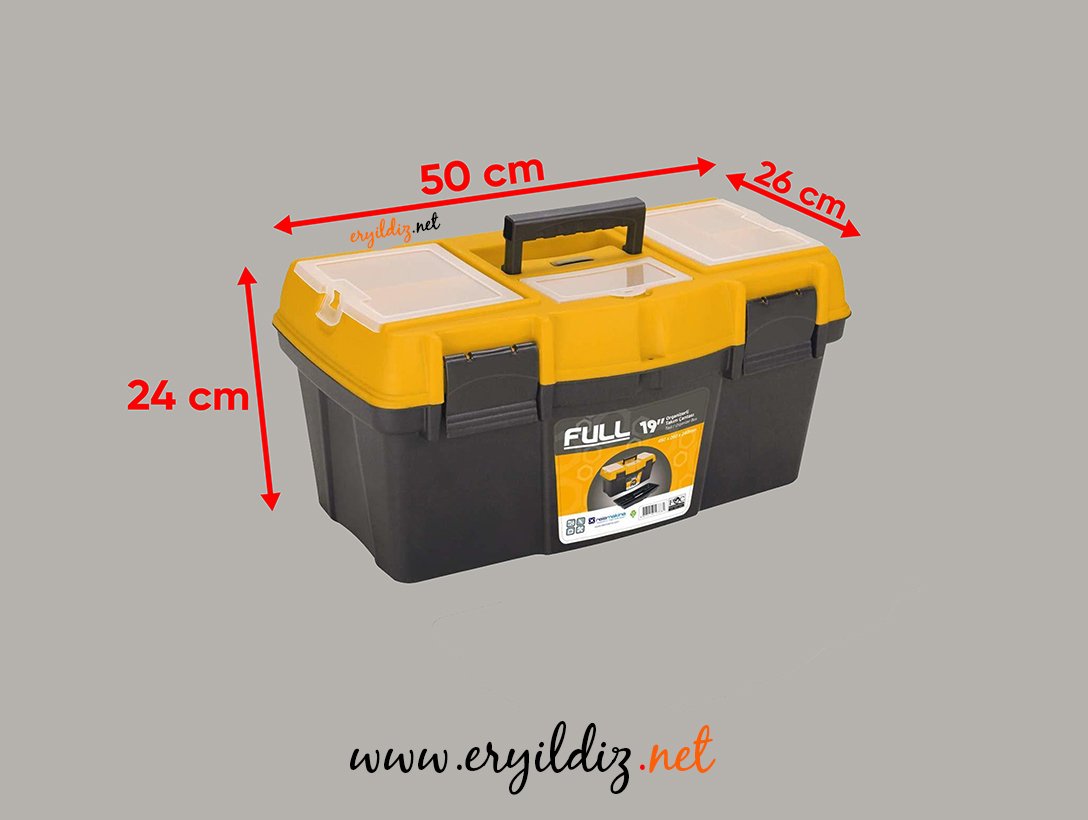 Full Plastik Kilitli Takım Çantası 19 Organizer Eryıldız Hırdavat