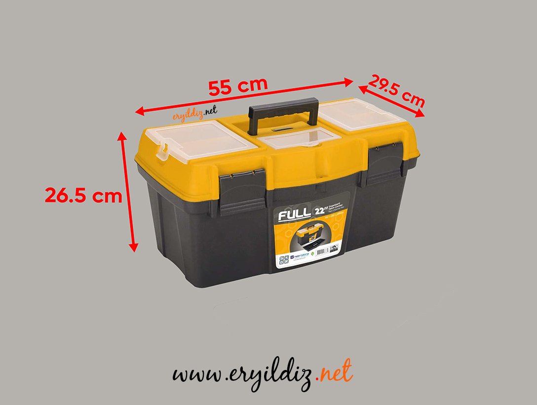 Full Plastik Kilitli Takım Çantası 22 Organizer Eryıldız Hırdavat