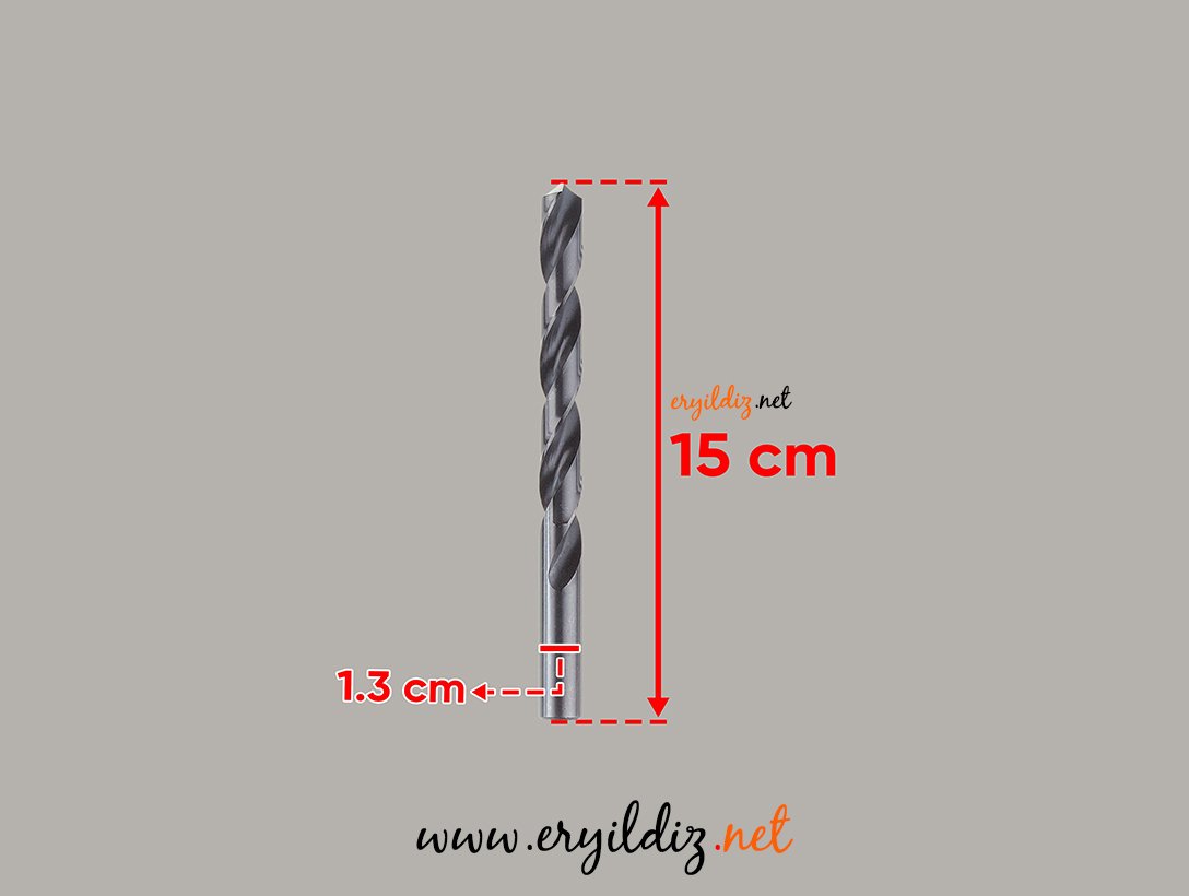 Hss Ağaç ve Metal Matkap Ucu 13 mm 1 Adet Eryıldız Hırdavat 