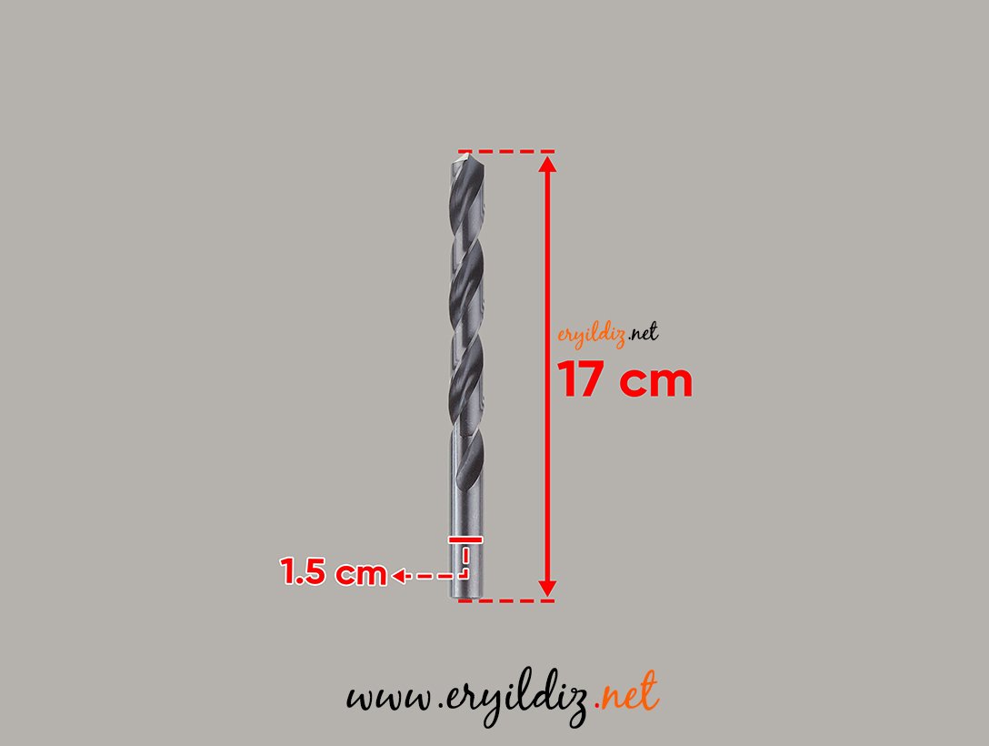 Hss Ağaç ve Metal Matkap Ucu 15 mm 1 Adet Eryıldız Hırdavat 