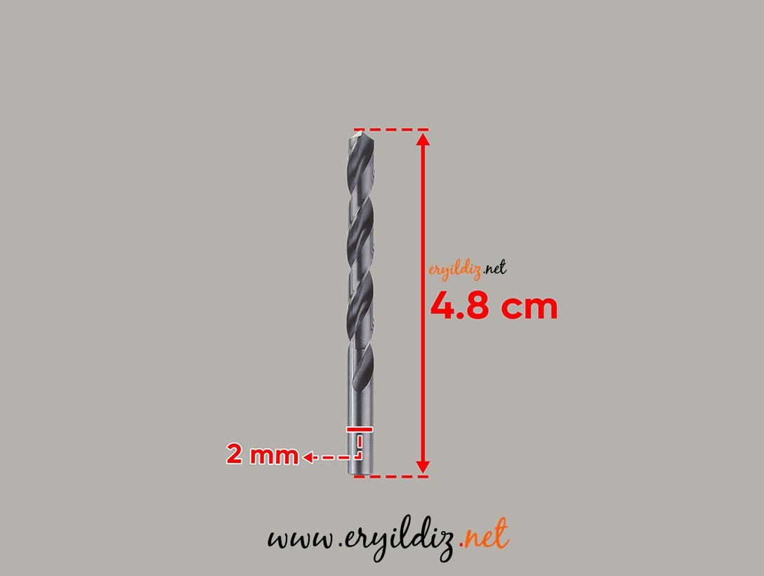 Hss Ağaç ve Metal Matkap Ucu 2 mm 1 Adet Eryıldız Hırdavat