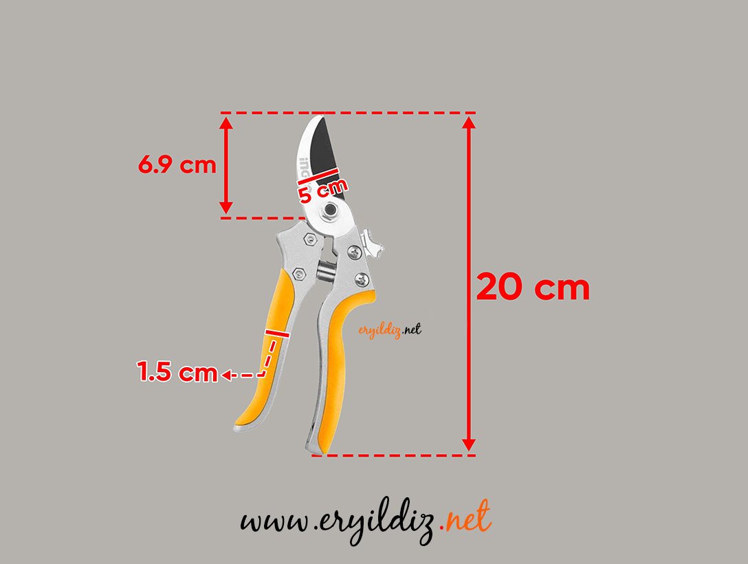 İngco Endüstriyel Budama Makası 205 mm Eryıldız Hırdavat 