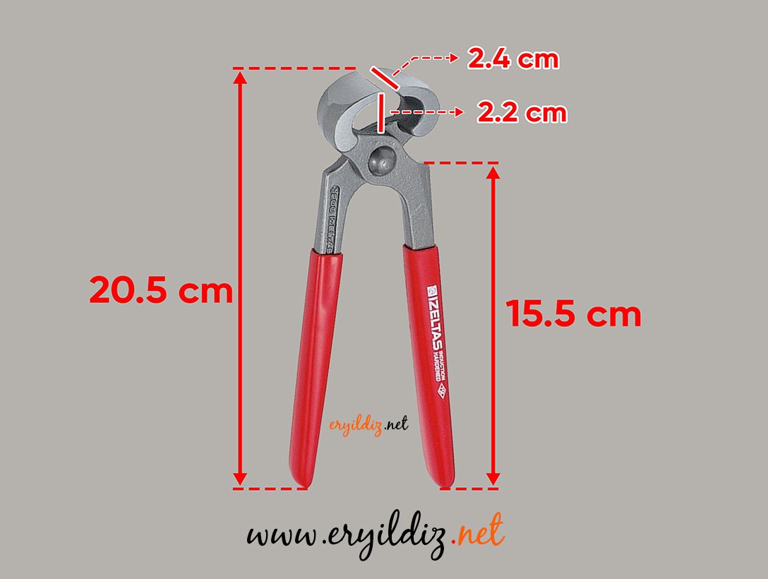 İzeltaş Kerpeten Pvc 200 mm Eryıldız Hırdavat