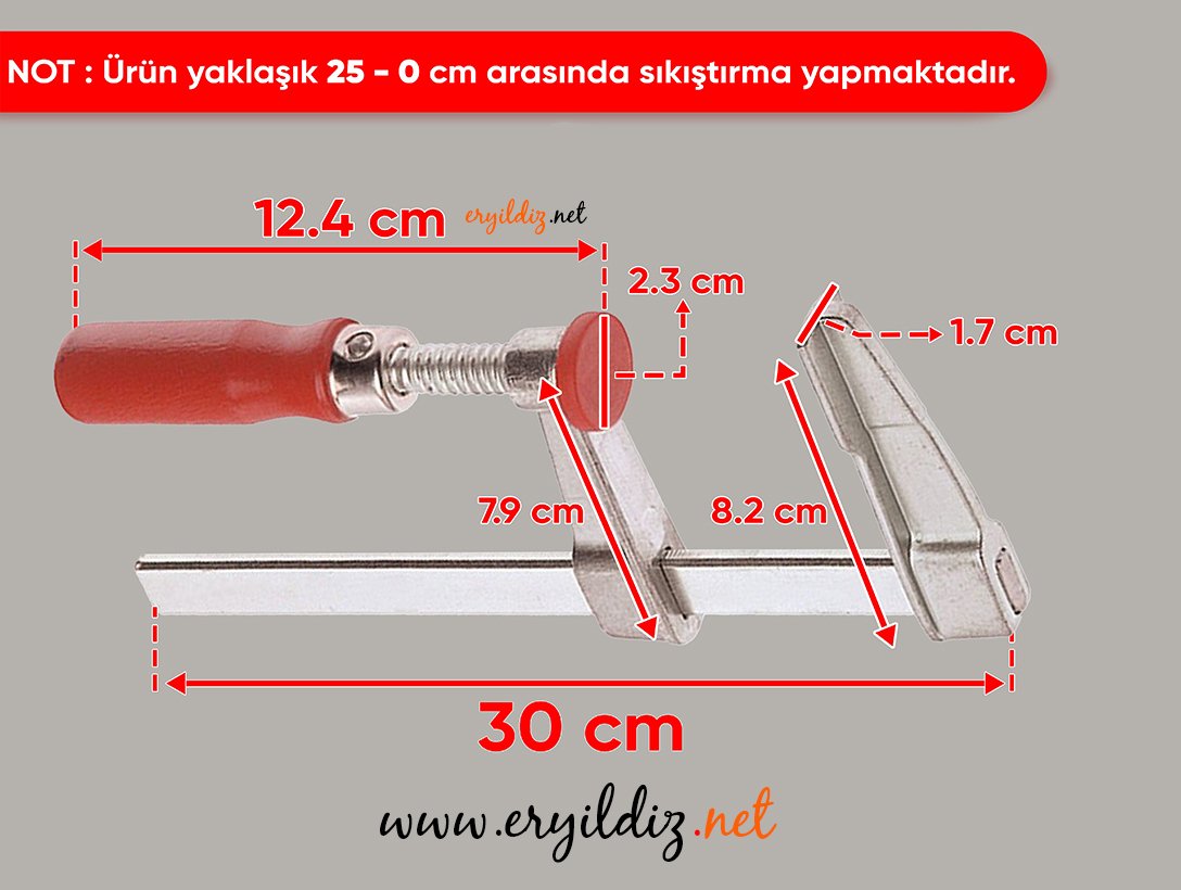 İzeltaş Mini İşkence 25 x 5 Eryıldız Hırdavat