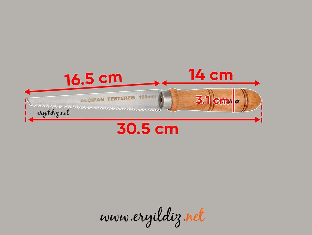 Kendo Alçıpan Testeresi 160 mm Eryıldız Hırdavat 