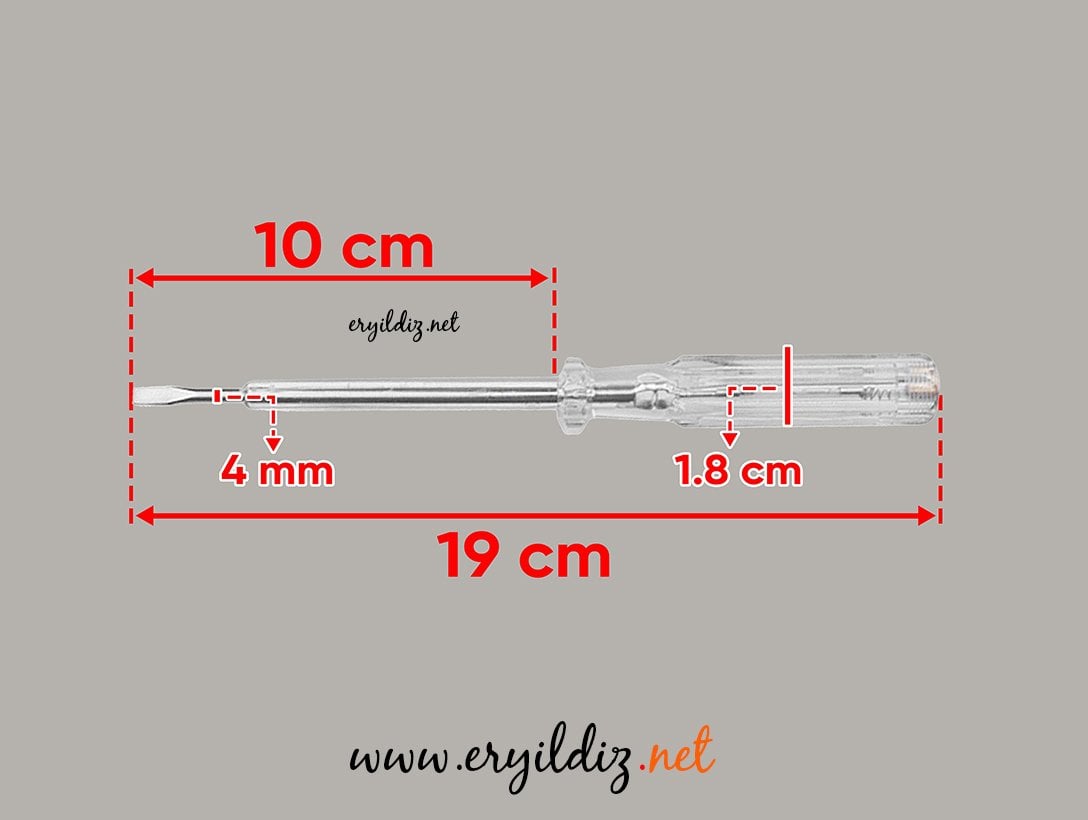 Kontrol Kalemi 4x190mm Eryıldız Hırdavat