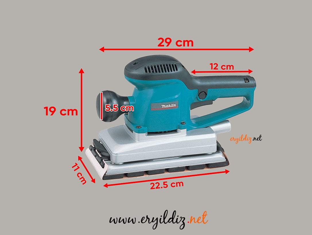 Makita BO 4901 Titreşimli Zımpara Makinası 330W Eryıldız Hırdavat 