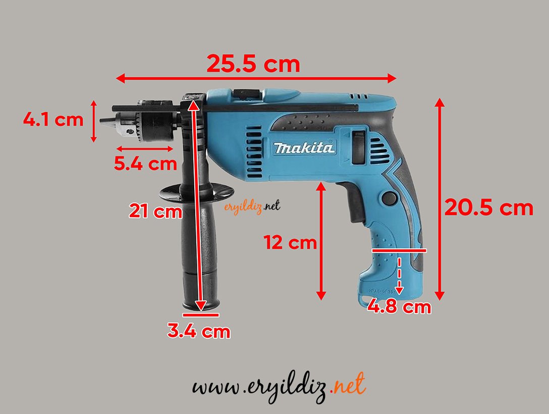 Makita HP1640 Darbeli Matkap 680W Eryıldız Hırdavat 