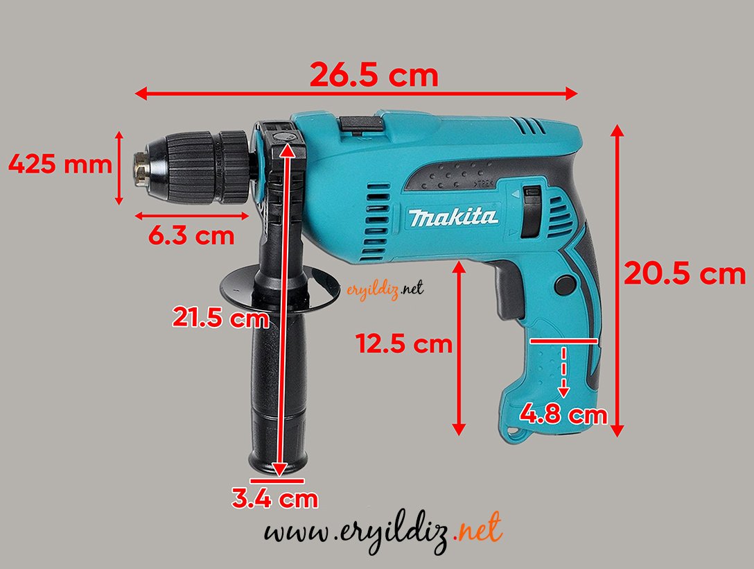 Makita HP1641 Darbeli Matkap 680W Eryıldız Hırdavat