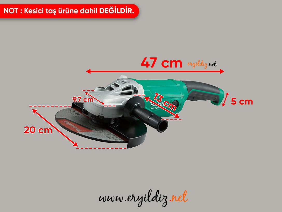 Makita M9000M 180mm Taşlama Makinası 2000 W Eryıldız Hırdavat