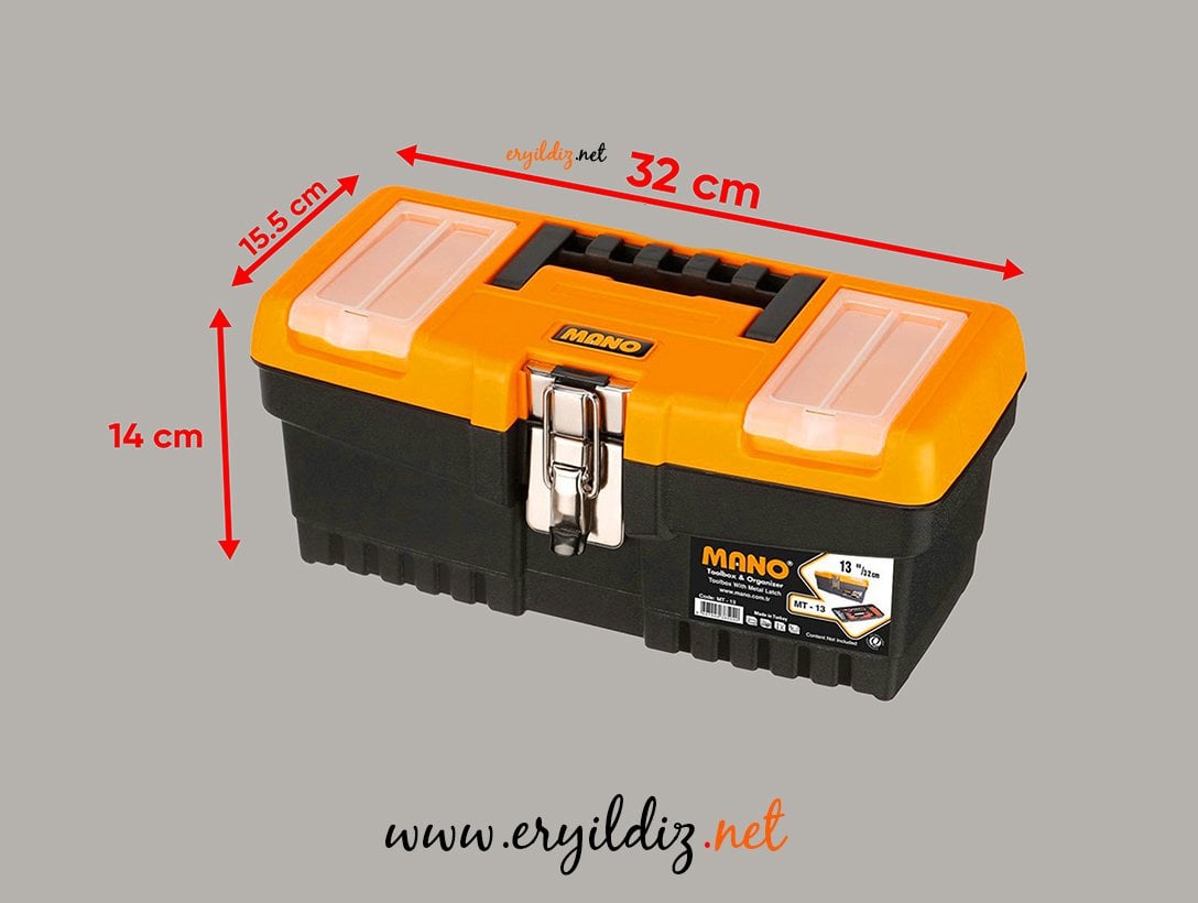 Mano MT - 13 Metal Kilitli Takım Çantası Eryıldız Hırdavat