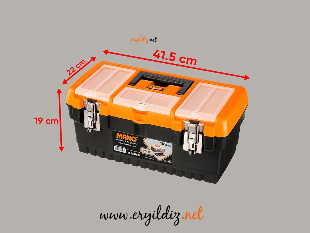 Mano MT - 16 Metal Kilitli Takım Çantası Eryıldız Hırdavat