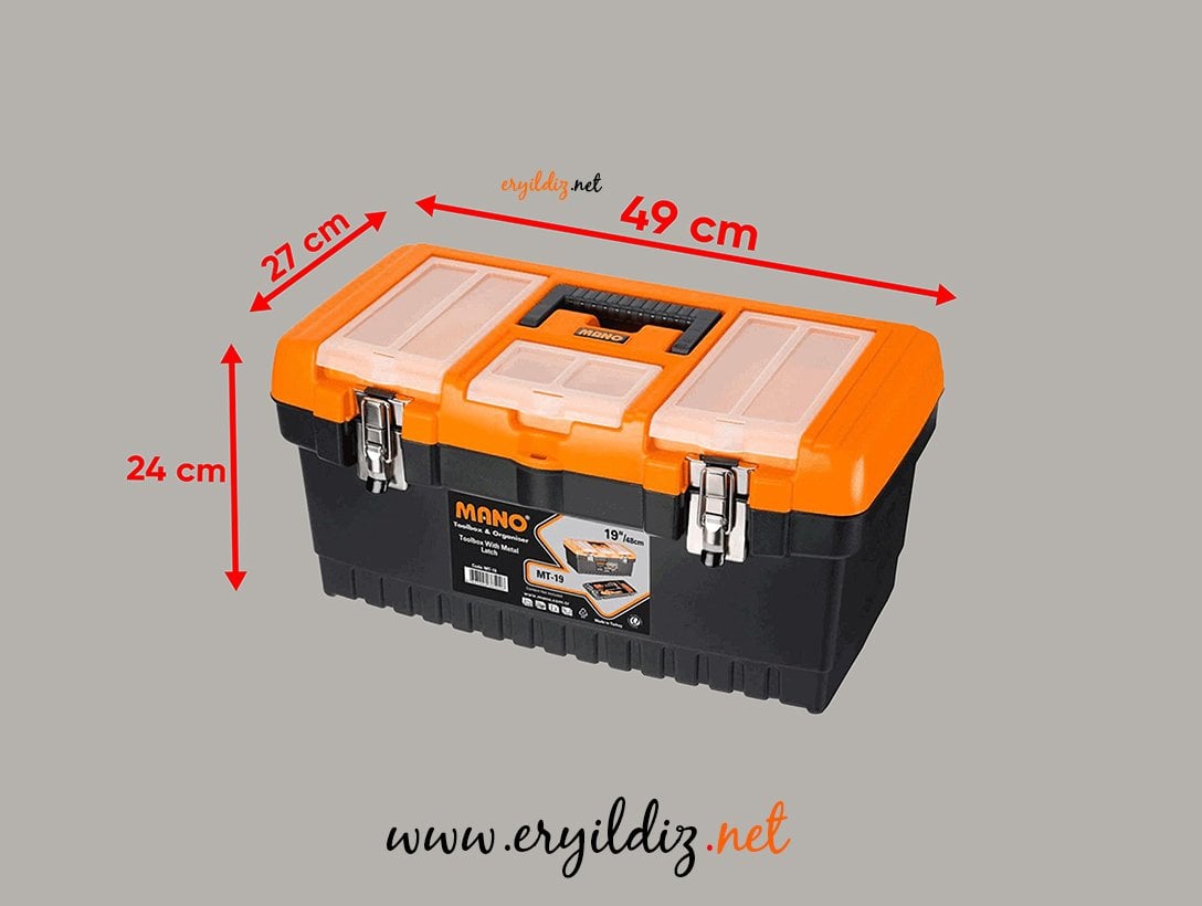 Mano MT - 19 Metal Kilitli Takım Çantası Eryıldız Hırdavat