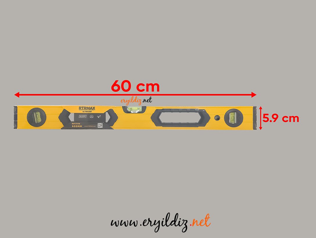 Rtrmax Profesyonel Su Terazisi 60 cm Eryıldız Hırdavat