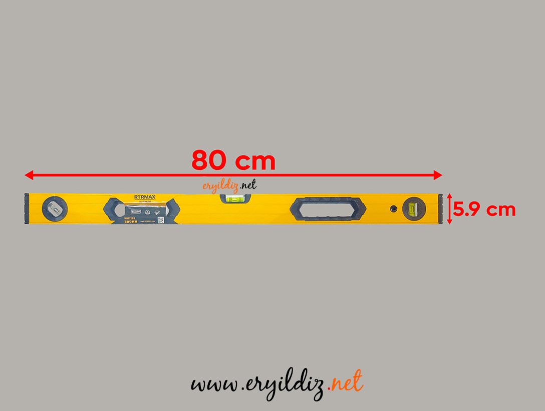 Rtrmax Profesyonel Su Terazisi 80 cm Eryıldız Hırdavat