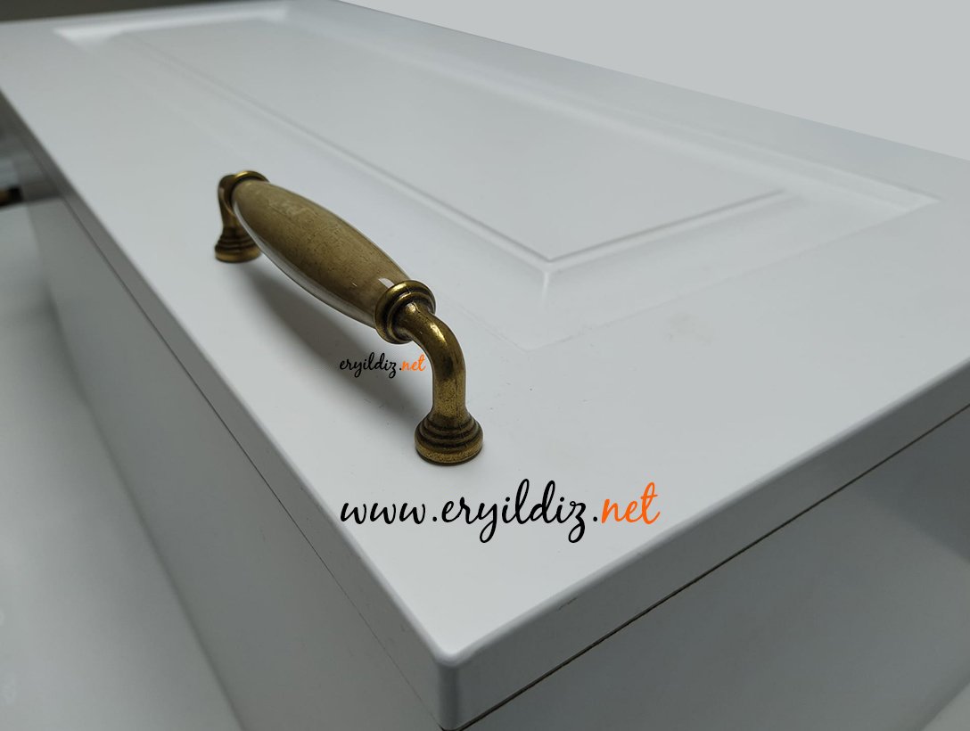 Esal Yıldız Antik Sarı Taba Kulp Eryıldız Hırdavat