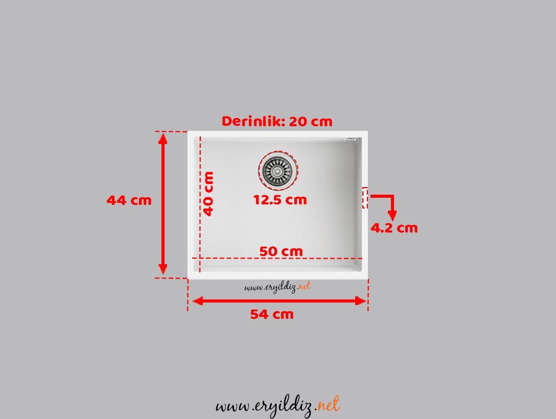 Teka Square 50.40 tg Granit Evye Beyaz Er yıldız Hırdavat