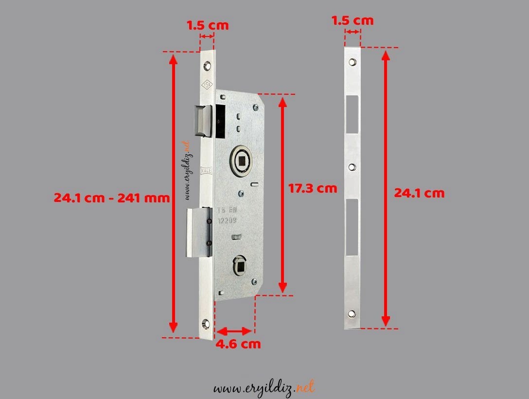 Kale Kilit 269 PVC Wc Kilidi 35 mm Er Yıldız Hırdavat