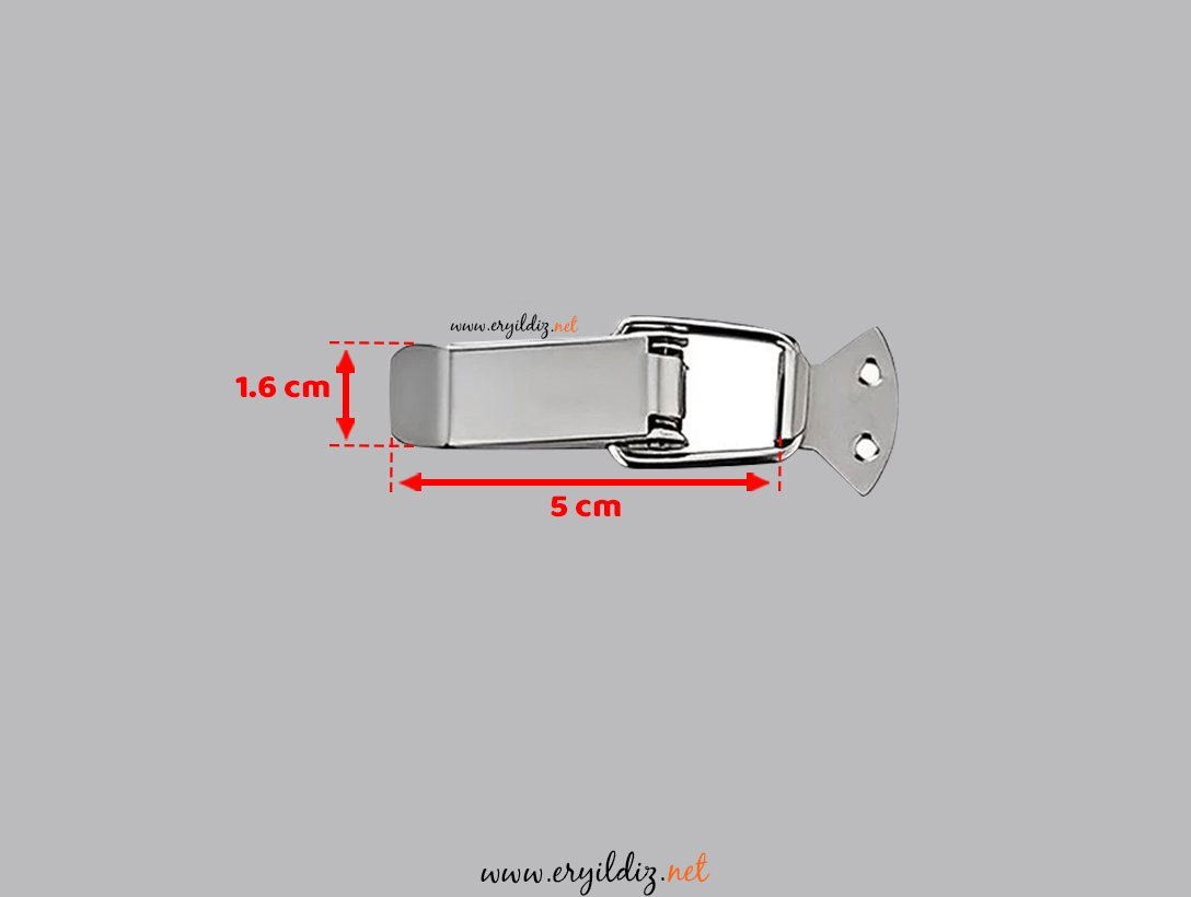 Sandık Askı Klipsi Canex Nikel 5 cm Eryıldız Hırdavat