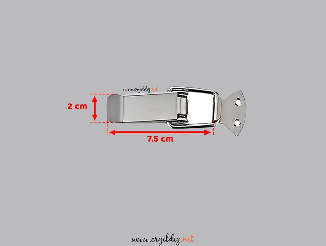 Sandık Askı Klipsi Canex Nikel 7,5 cm ErYıldız Hırdavat