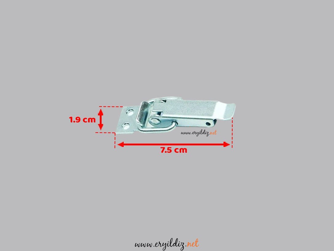 Sandık Askı Klipsi Ersan Çinko 7,5 cm Lüx Eryıldız Hırdavat