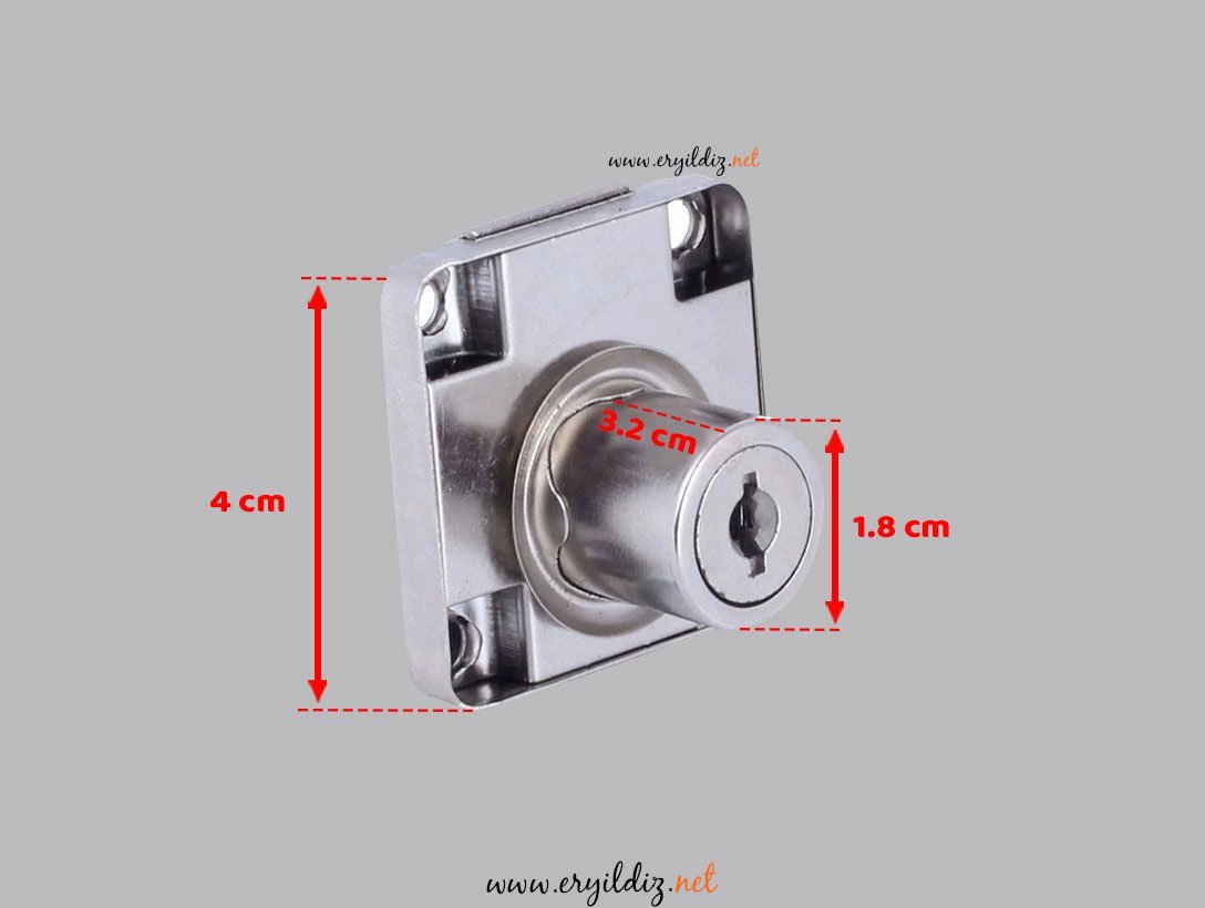 Ugr Kare Çekmece Kilidi 32 mm ErYıldız Hırdavat