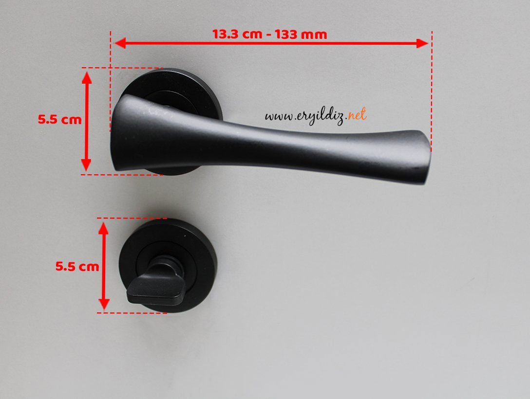 Nobel Pladium Matsiyah Rozetli Kapı Kolu Wc Kapısı Er yıldız hırdavat