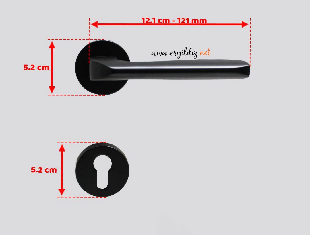 Doğanlar Falcon Rozetli Kapı Kolu Matsiyah - Dış Kapısı Er Yıldız Hırdavat
