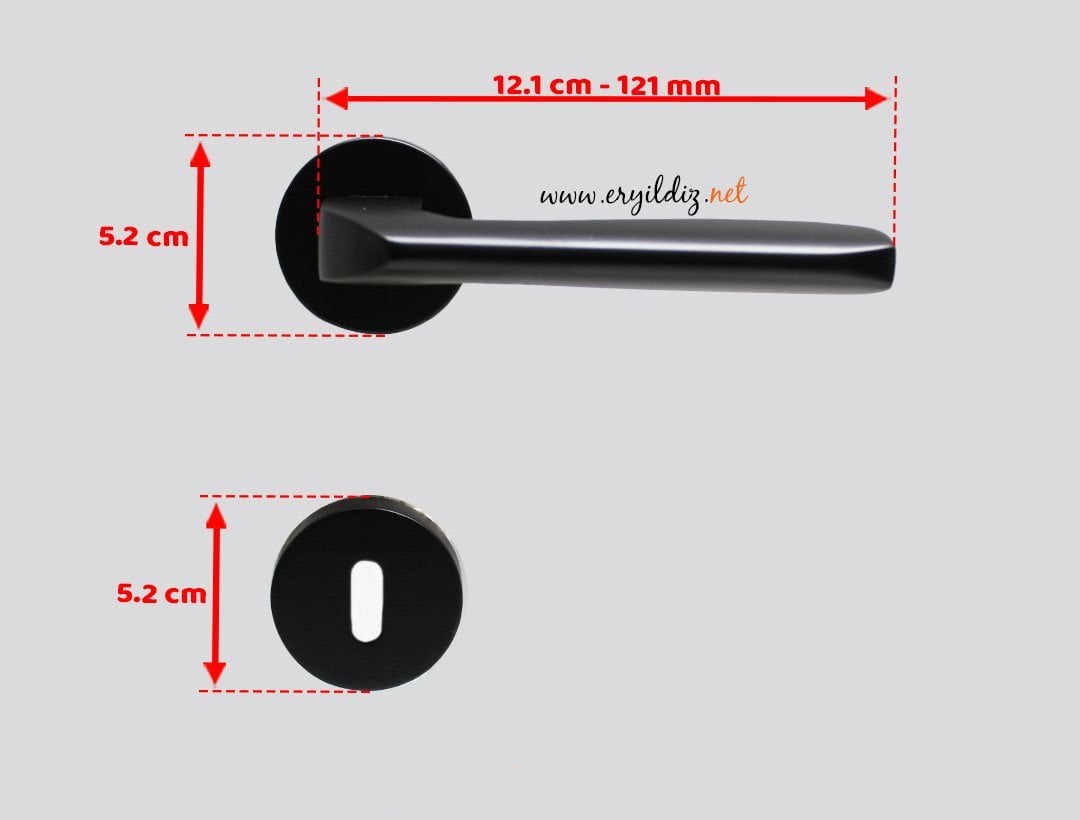 Doğanlar Falcon Rozetli Kapı Kolu Matsiyah - Oda Kapısı