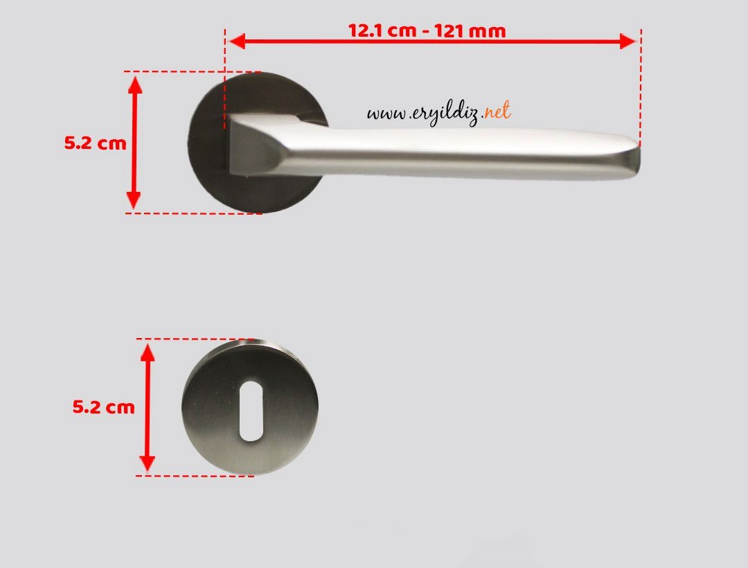 Doğanlar Falcon Rozetli Kapı Kolu Saten - Oda Kapısı