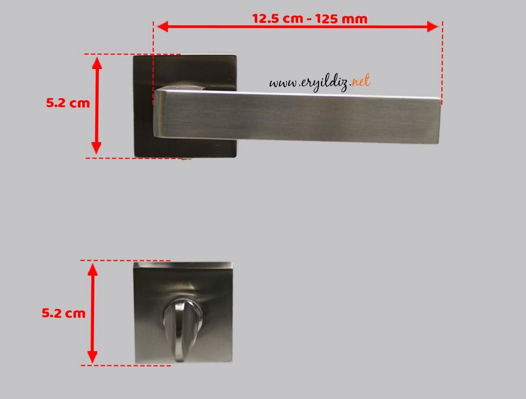 Doğanlar Karma Rozetli Kapı Kolu Süpersaten - Wc Kapısı Er yıldız Hırdavat